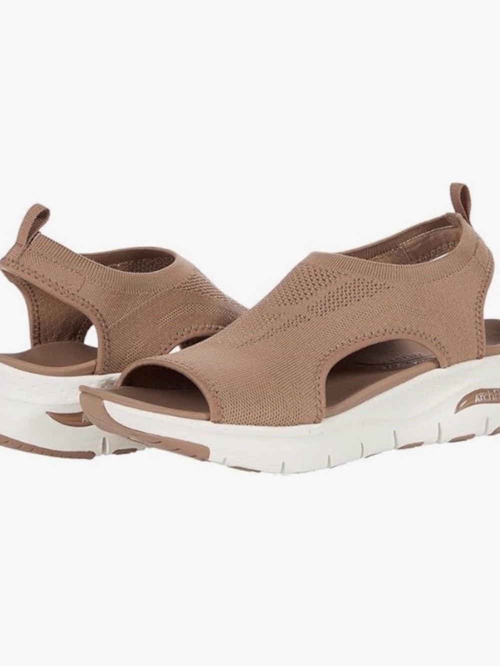Skechers Arch Fit City Catch Knit Slip-On Open-Toe Sandal